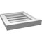 Ekena Millwork Vertical Surface Mount PVC Gable Vent: Functional, w/ 2"W x 2"P Brickmould Sill Frame, 14"W x 16"H GVPVE14X1603SF - alternate 4